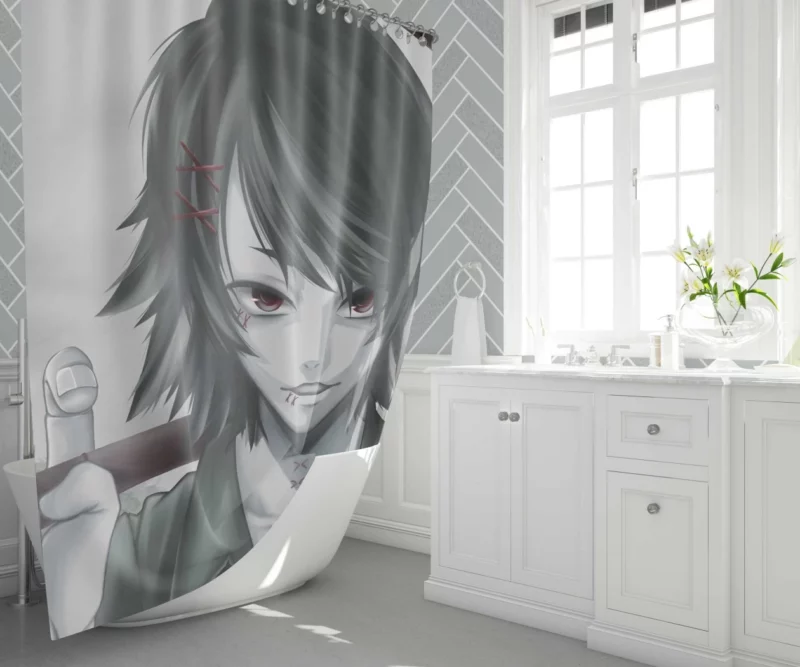 Touka Kirishima Fierce Protector Anime Shower Curtain 1