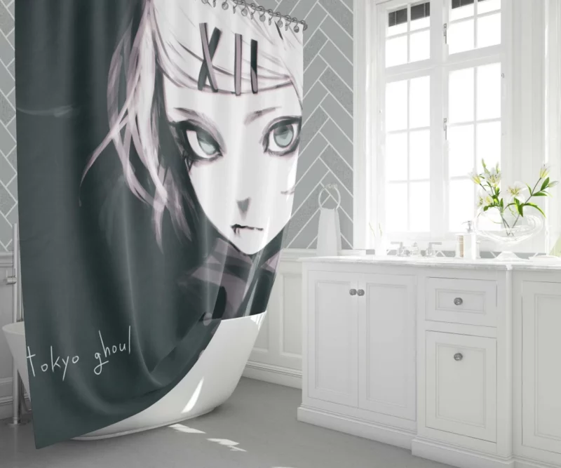 Touka Kirishima Ghoul Light Anime Shower Curtain 1