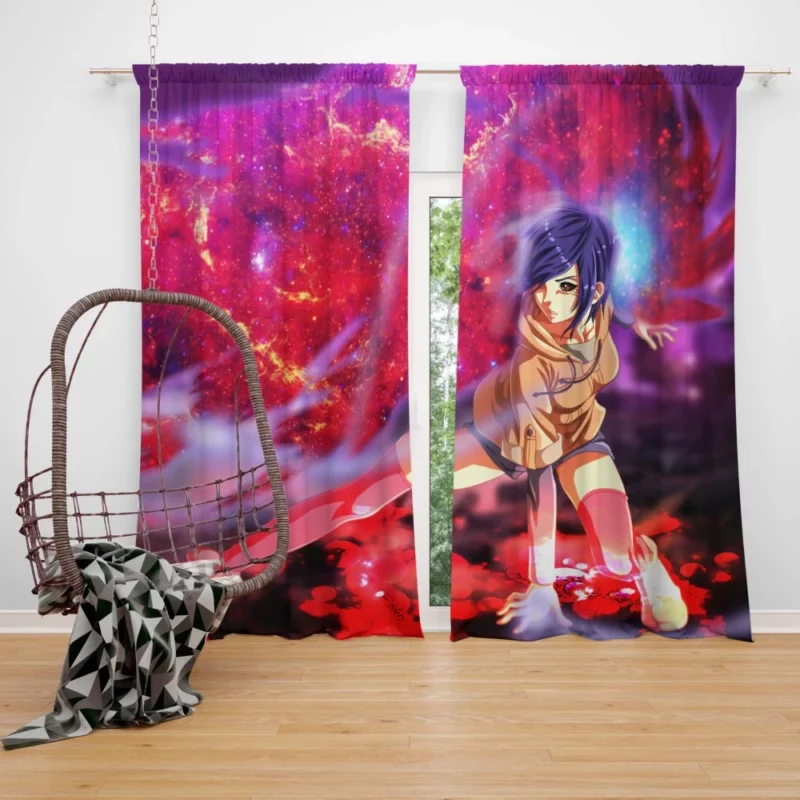 Touka Kirishima Ghoul with Purple Hair Anime Curtain