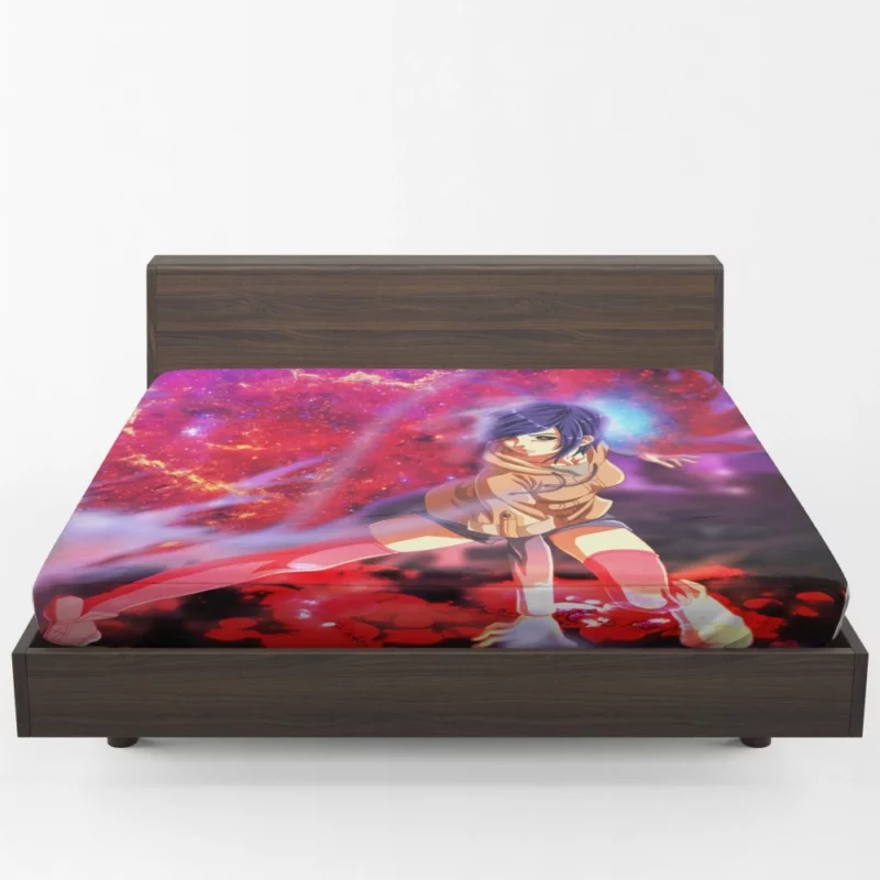 Touka Kirishima Ghoul with Purple Hair Anime Fitted Sheet 1