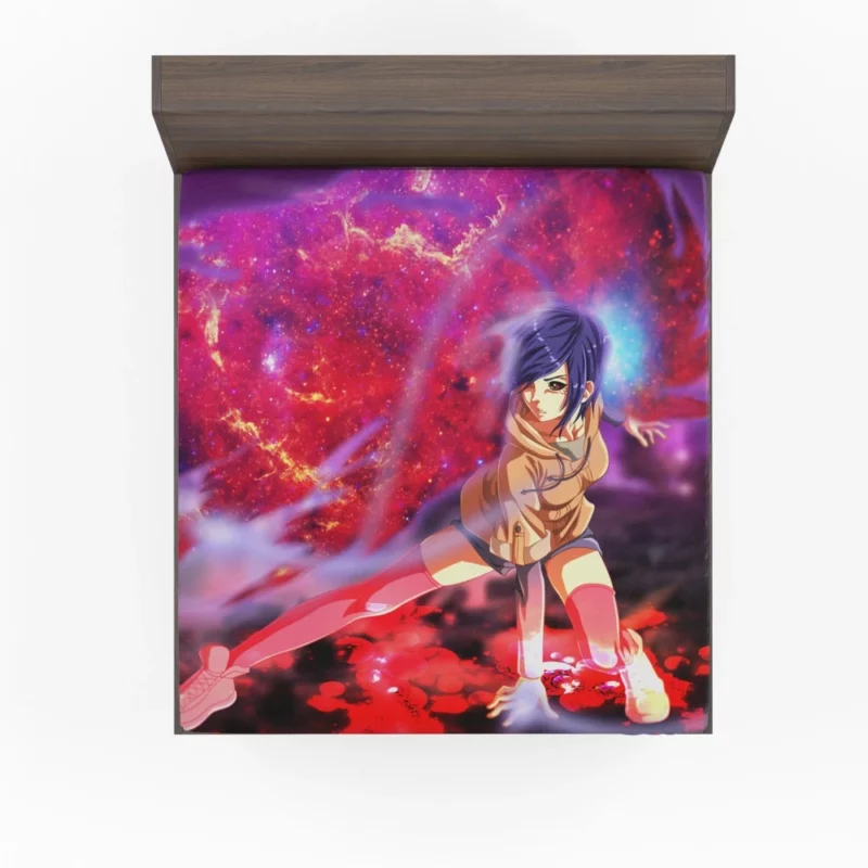 Touka Kirishima Ghoul with Purple Hair Anime Fitted Sheet