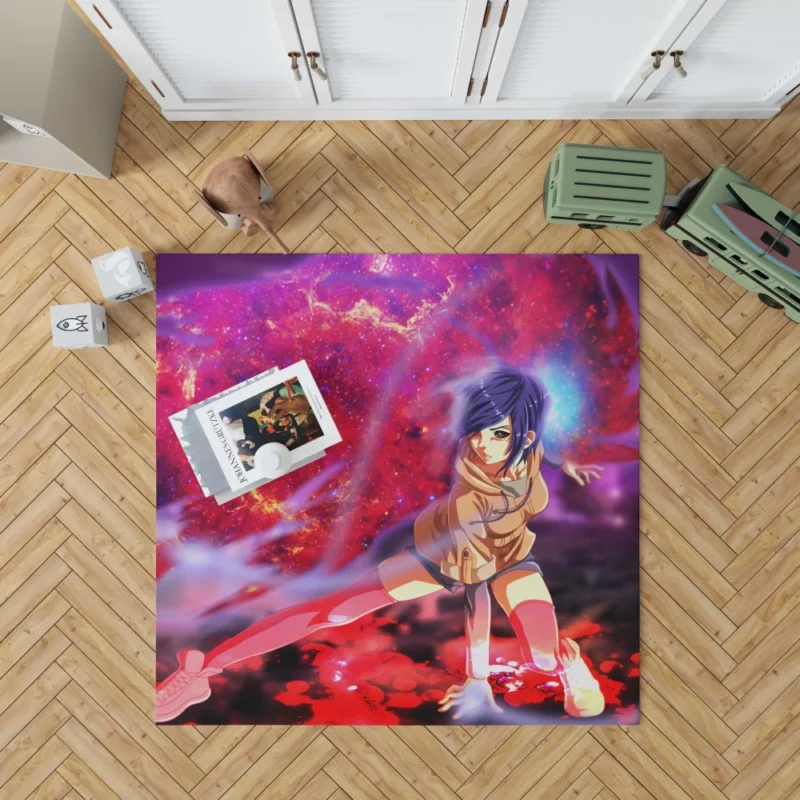 Touka Kirishima Ghoul with Purple Hair Anime Rug