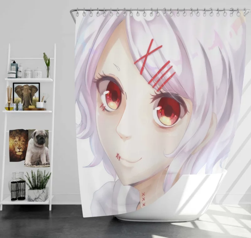 Touka Kirishima Hidden Strength Anime Shower Curtain