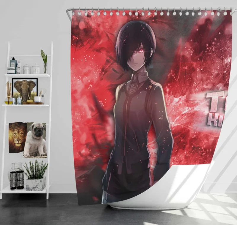 Touka Kirishima Midnight Muse Anime Shower Curtain