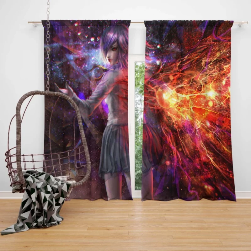 Touka Kirishima Mysterious Ghoul Girl Anime Curtain