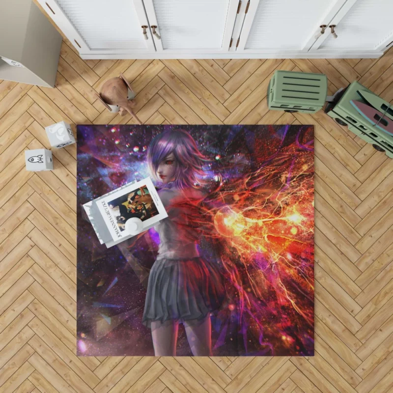 Touka Kirishima Mysterious Ghoul Girl Anime Rug