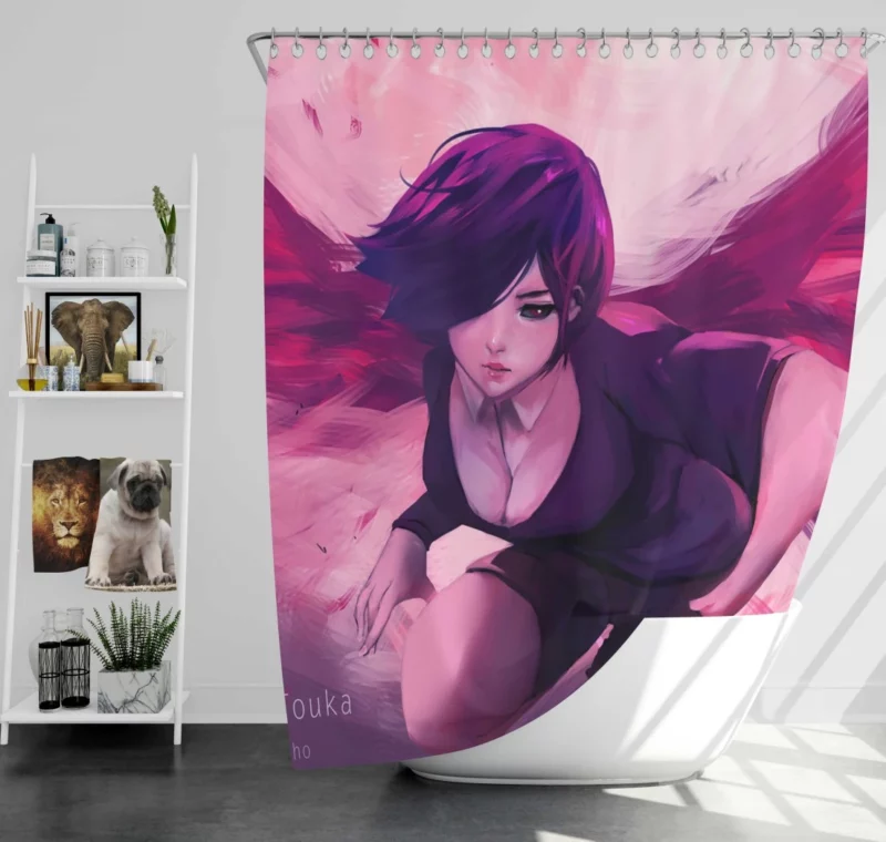 Touka Kirishima Quiet Enigma Anime Shower Curtain