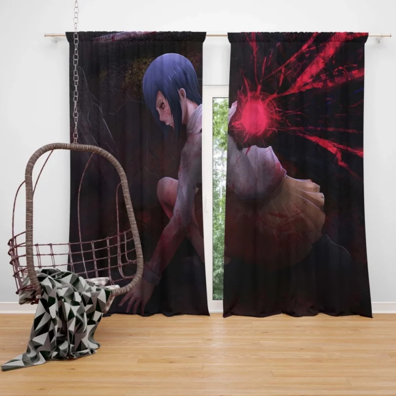 Touka Kirishima Strength and Grace Anime Curtain