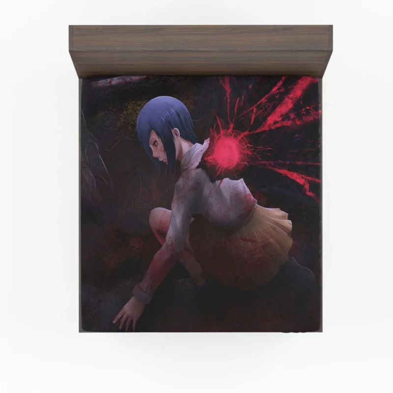 Touka Kirishima Strength and Grace Anime Fitted Sheet