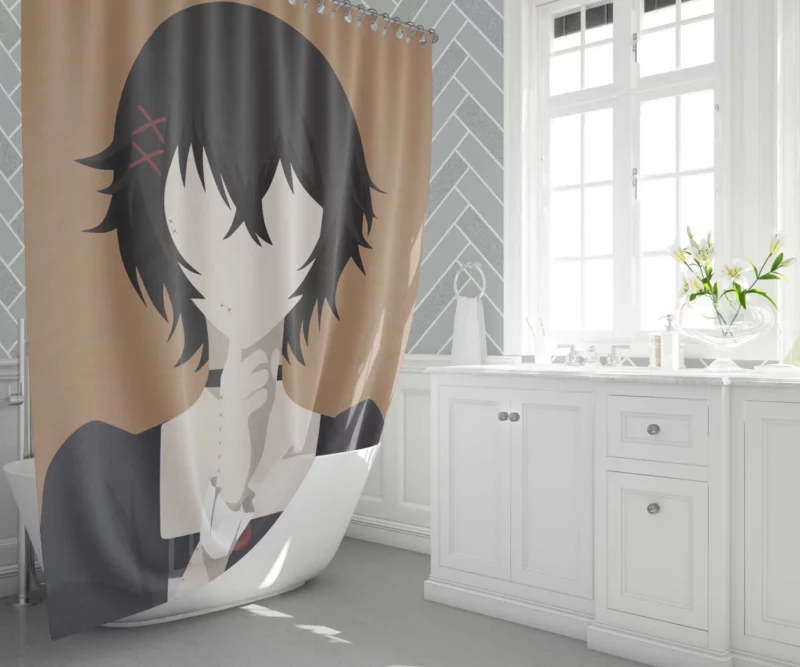 Touka Kirishima Unseen Ghoul Anime Shower Curtain 1