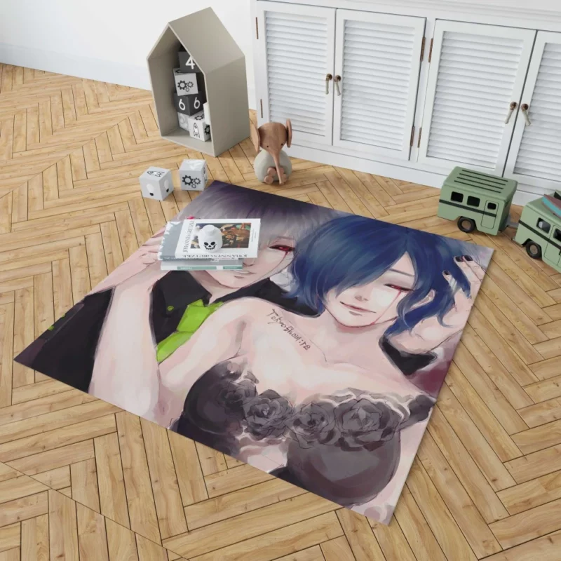 Touka and Kaneki Ghoulish Pair Anime Rug 1