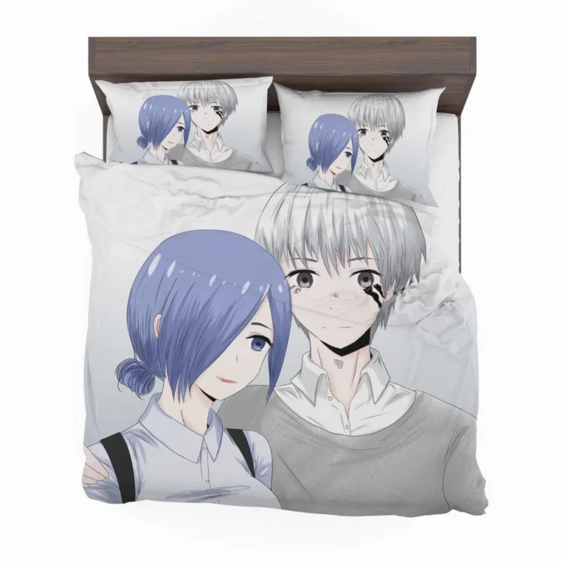 Touka and Kaneki Tokyo Ghoul Connection Anime Bedding Set 1