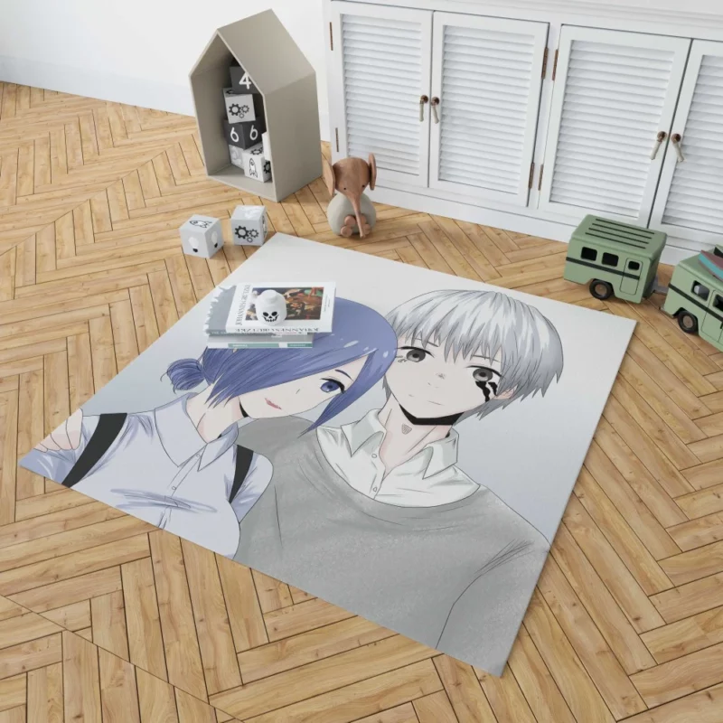 Touka and Kaneki Tokyo Ghoul Connection Anime Rug 1