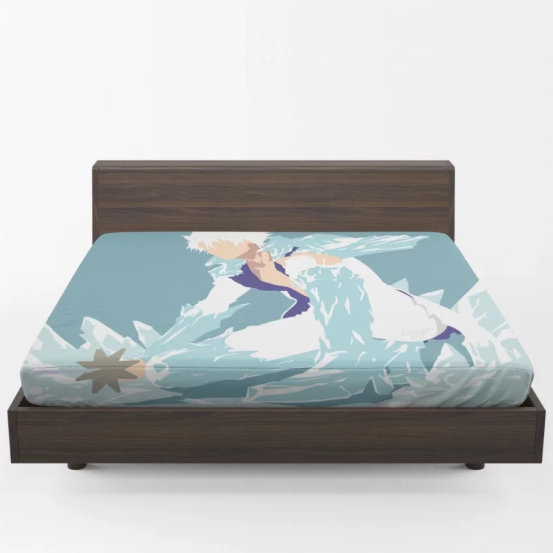 Toushiro Hitsugaya Frozen Commander Anime Fitted Sheet 1