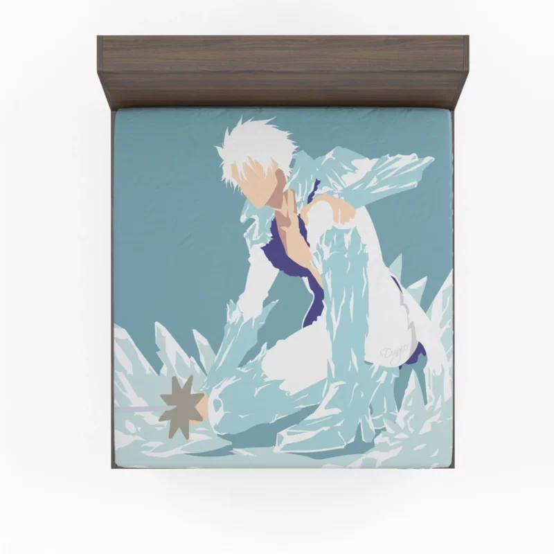 Toushiro Hitsugaya Frozen Commander Anime Fitted Sheet