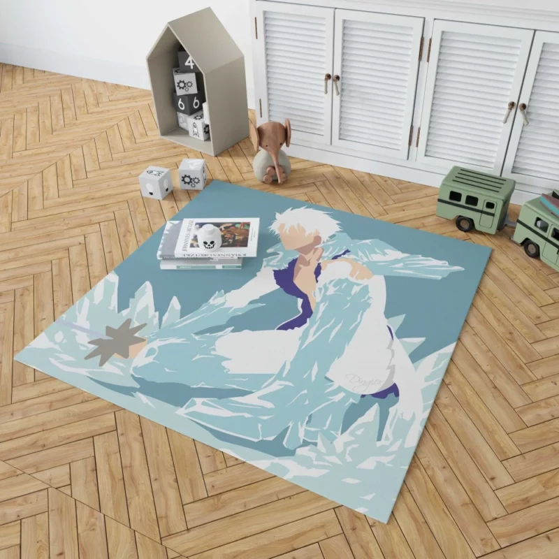 Toushiro Hitsugaya Frozen Commander Anime Rug 1