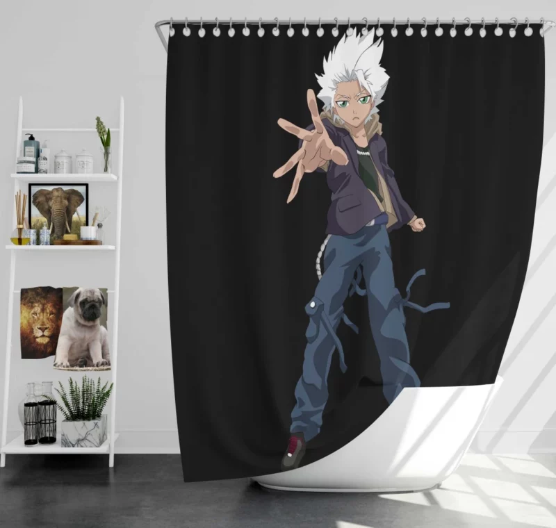 Toushiro Hitsugaya Frozen Vigilance Anime Shower Curtain