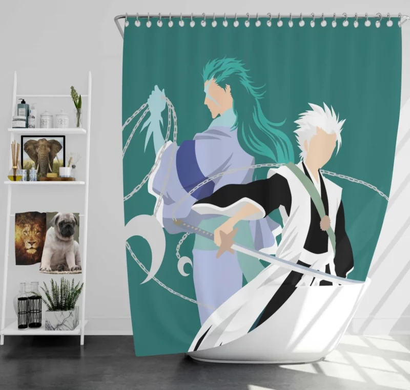 Toushiro Hitsugaya Hyorinmaru Keeper Anime Shower Curtain