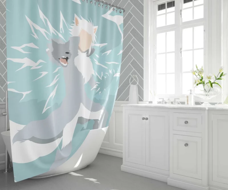 Toushiro Hitsugaya Icy Hero Anime Shower Curtain 1