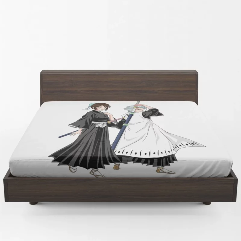 Toushiro Hitsugaya Snowy Protector Anime Fitted Sheet 1