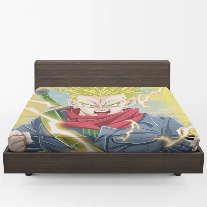 Trunks Evolution in Dragon Ball Super Anime Fitted Sheet 1