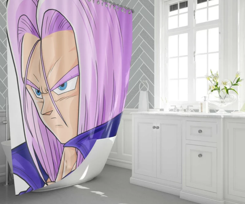 Trunks Iconic Character in Dragon Ball Z Anime Shower Curtain 1
