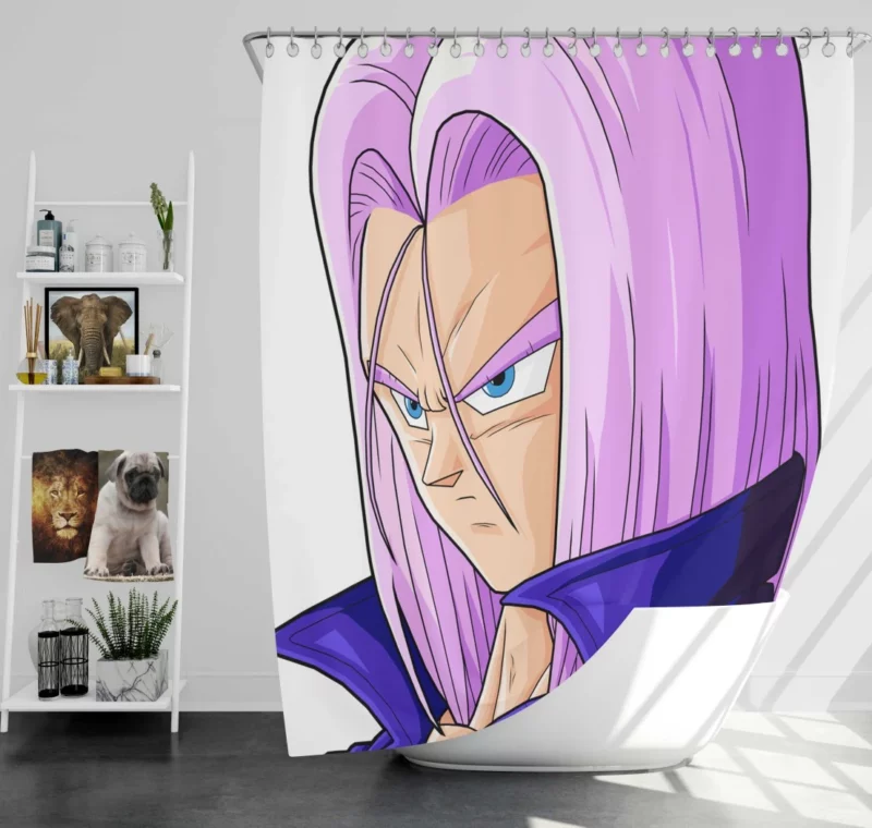 Trunks Iconic Character in Dragon Ball Z Anime Shower Curtain