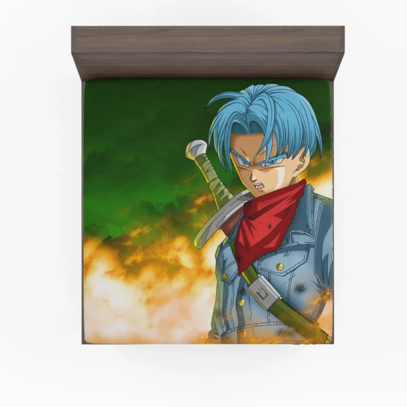 Trunks Journey in Dragon Ball Super Anime Fitted Sheet