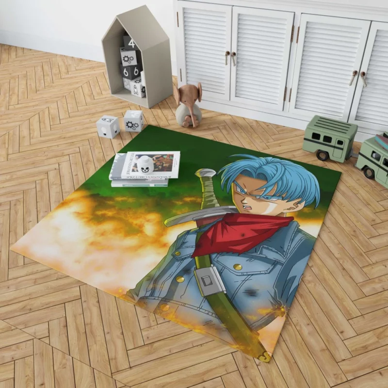 Trunks Journey in Dragon Ball Super Anime Rug 1