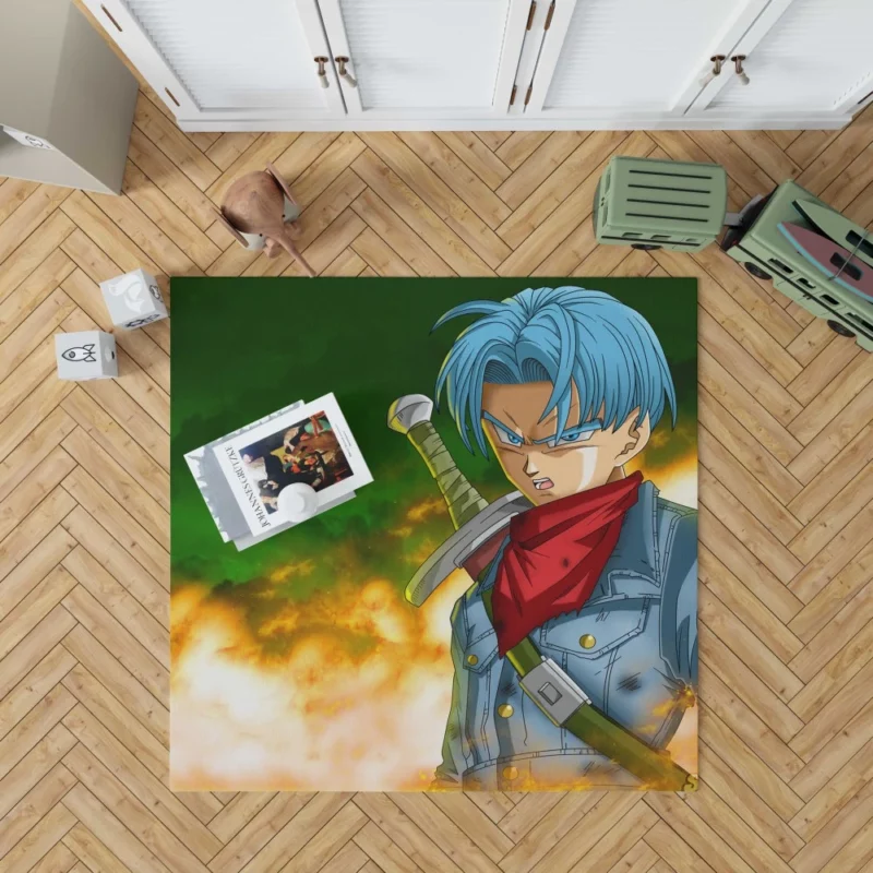 Trunks Journey in Dragon Ball Super Anime Rug