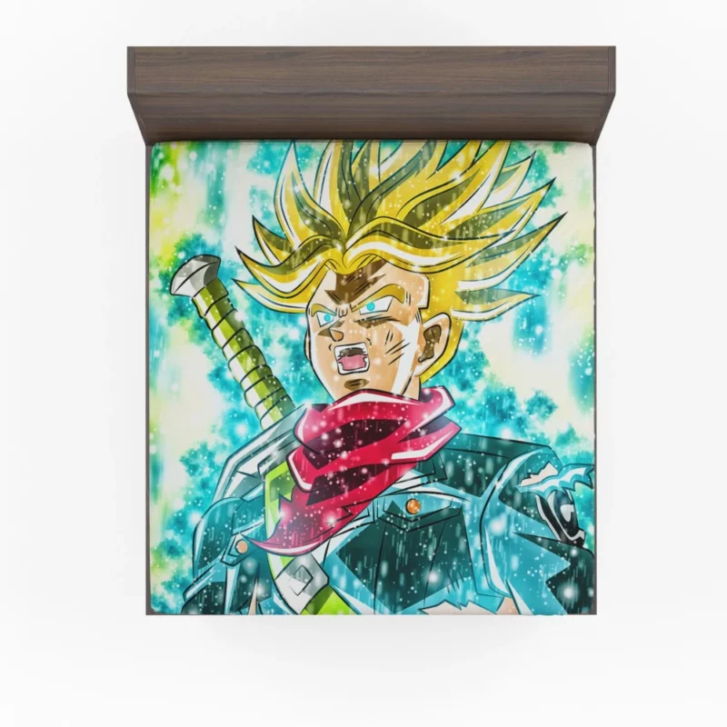 Trunks Role in Dragon Ball Super Anime Fitted Sheet