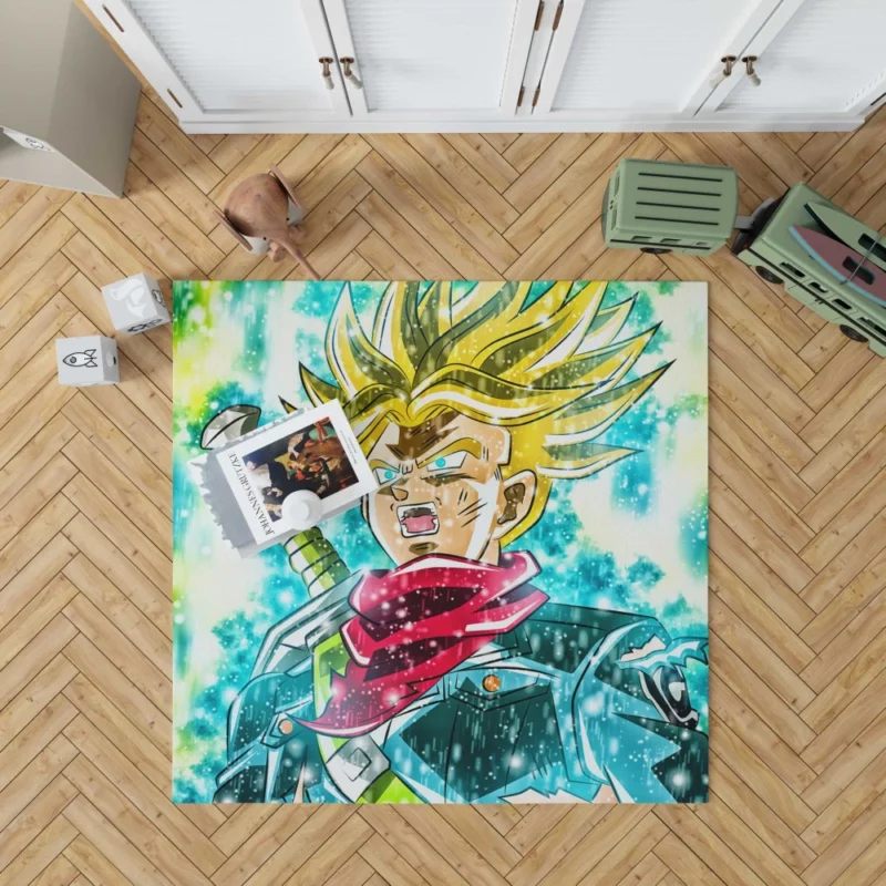 Trunks Role in Dragon Ball Super Anime Rug