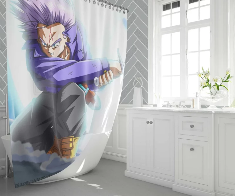 Trunks Unforgettable Character Anime Shower Curtain 1