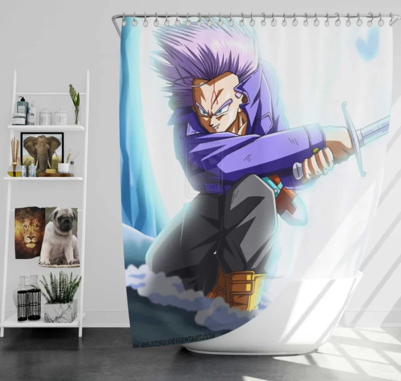 Trunks Unforgettable Character Anime Shower Curtain