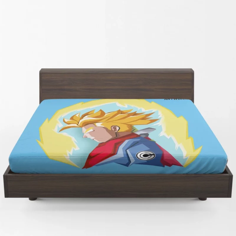 Trunks in Dragon Ball Super Anime Fitted Sheet 1