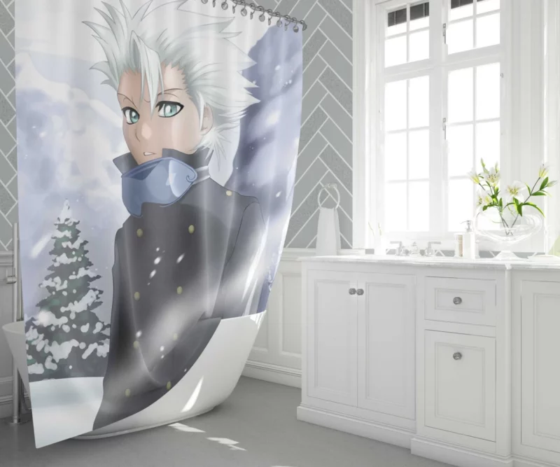 T?shir? Hitsugaya Blizzard Soul Anime Shower Curtain 1