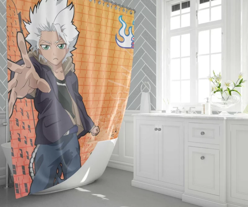 T?shir? Hitsugaya Frigid Guardian Anime Shower Curtain 1