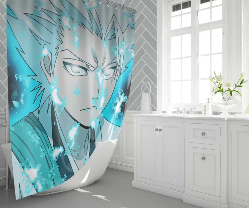 T?shir? Hitsugaya Frost Master Anime Shower Curtain 1