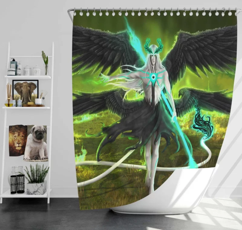 T?shir? Hitsugaya Frozen Legend Anime Shower Curtain