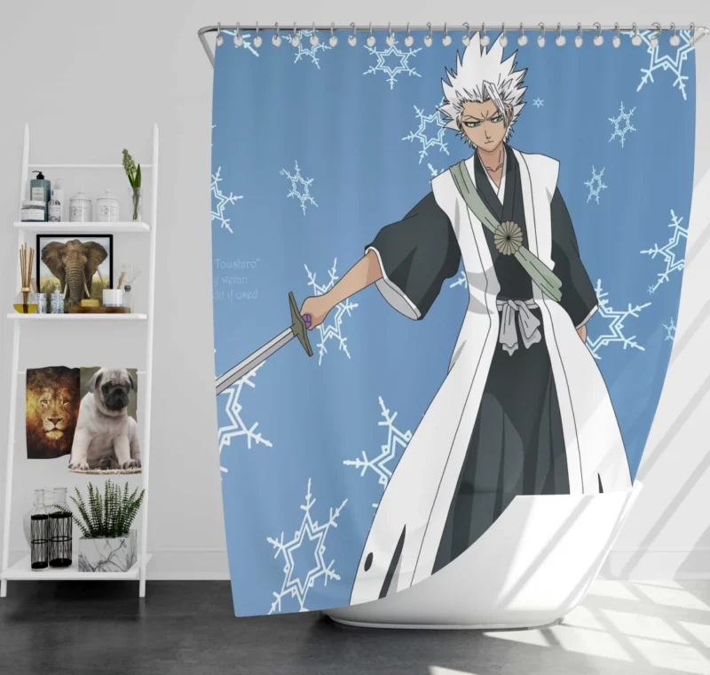 T?shir? Hitsugaya Frozen Vigilance Anime Shower Curtain