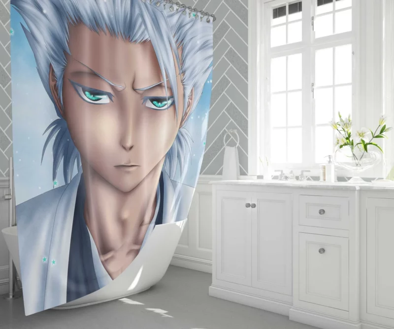 T?shir? Hitsugaya Ice Captain Anime Shower Curtain 1