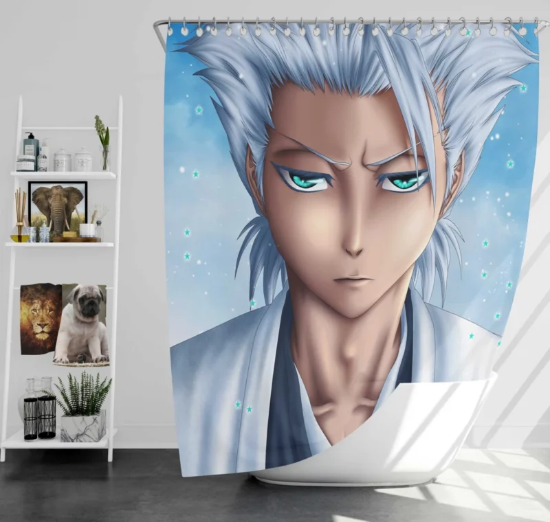 T?shir? Hitsugaya Ice Captain Anime Shower Curtain