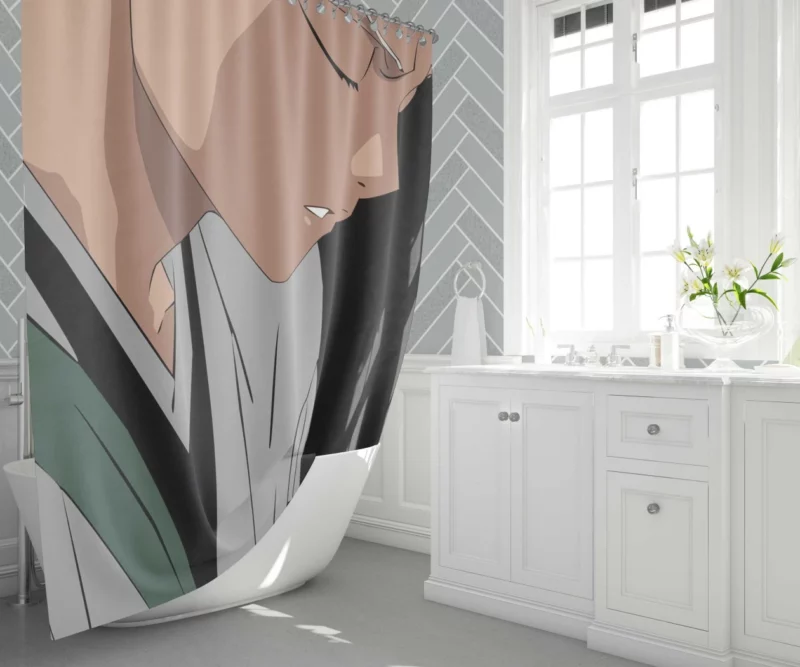 T?shir? Hitsugaya Ice-Clad Captain Anime Shower Curtain 1