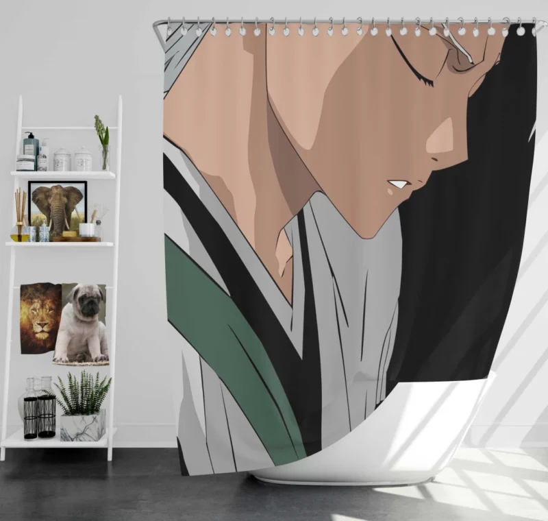 T?shir? Hitsugaya Ice-Clad Captain Anime Shower Curtain