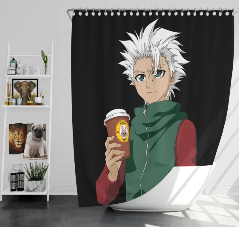 T?shir? Hitsugaya Icy Authority Anime Shower Curtain