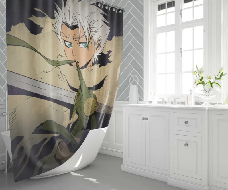 T?shir? Hitsugaya Icy Commander Anime Shower Curtain 1