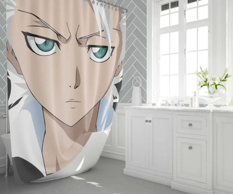 T?shir? Hitsugaya Snowstorm Warrior Anime Shower Curtain 1