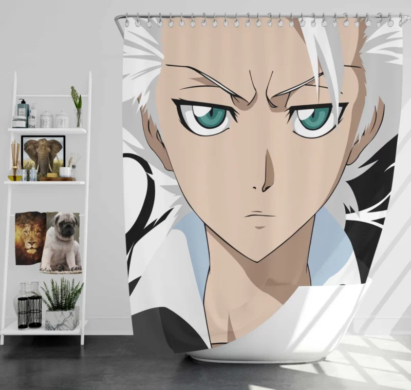 T?shir? Hitsugaya Snowstorm Warrior Anime Shower Curtain