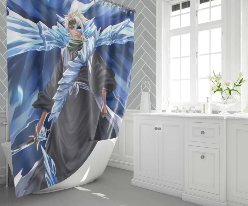 T?shir? Hitsugaya Soul Reaper Anime Shower Curtain 1