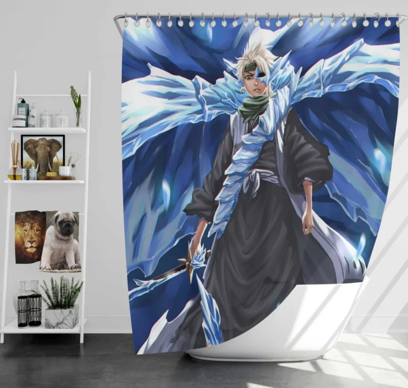 T?shir? Hitsugaya Soul Reaper Anime Shower Curtain